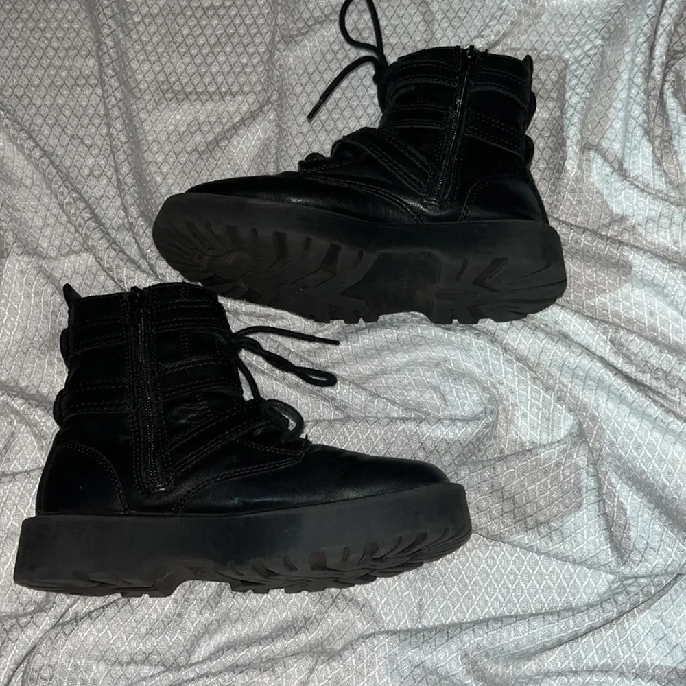 Zara Black Kids Jewel Boots Size 34 - Picture 9 of 15